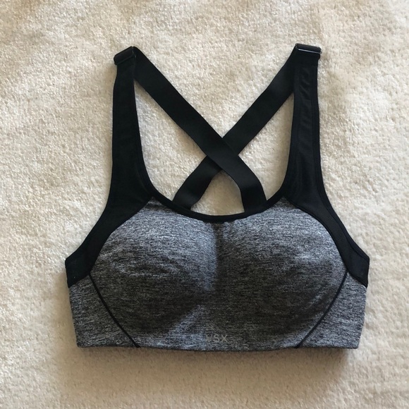 VSX Sport Victoria secret black and heather grey sports bra - Picture 1 of 7